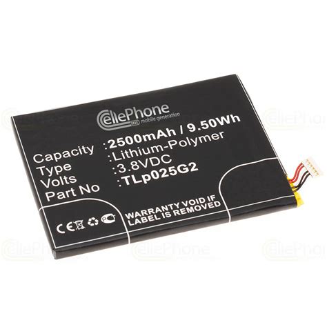 cellePhone Battery Li-Polymer for Alcatel One Touch Pixi 3 8 (replaced ...