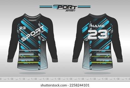 Soccer Jersey Front Back Concept Long Stock Vector (Royalty Free ...