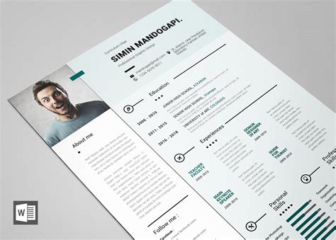 Free Modern Resume Template For Word In Resumekraft