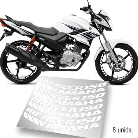 Adesivo Fazer 150 Yamaha Para Roda Modelo Grande Shopee Brasil