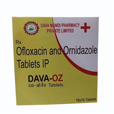 Dava Oz Ofloxacin Ornidazole Ip Tablets At Rs Box Saril Tablets