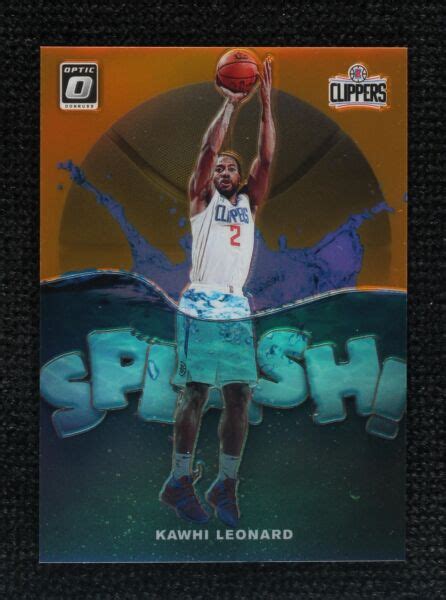 Panini Donruss Optic Splash Orange Prizm Kawhi Leonard