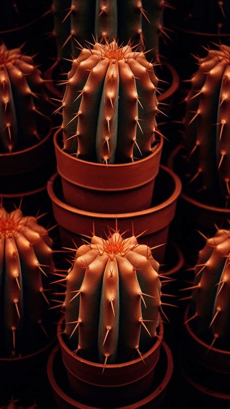 Cactus spikes illuminated celebration repetition. | Free Photo - rawpixel