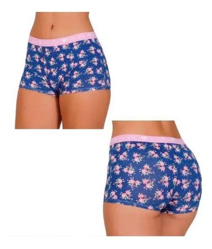 Kit Calcinha Box Shortinho Cueca Feminina Boxer Conforto