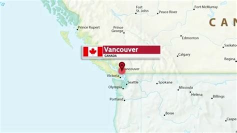 Vancouver, Canada - Vancouver Map, Canad... | Stock Video | Pond5