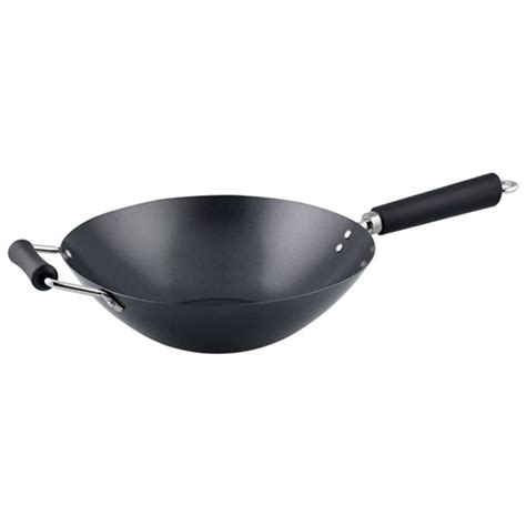 Ken Hom Excellence Non Stick Carbon Steel Wok Black Bramalea