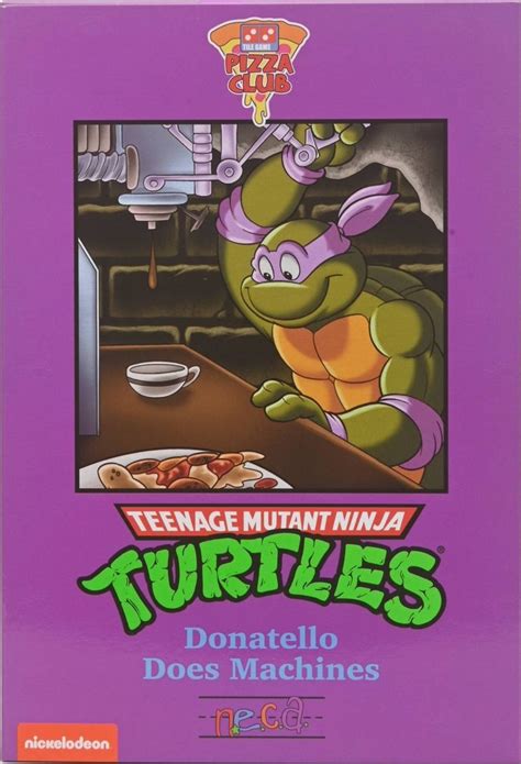 Teenage Mutant Ninja Turtles NECA Pizza Club Donatello Cartoon