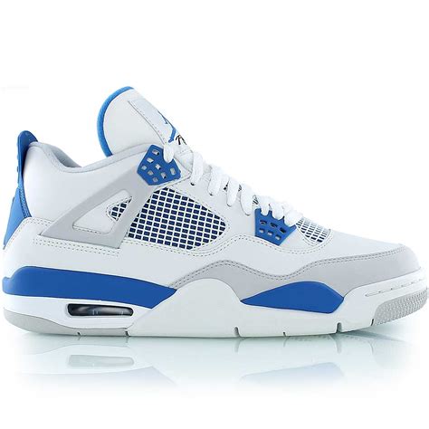 Femme Air Jordan 4 Retro Bleujordan Air Jordan 4 Retro Blanc Bleu Gris