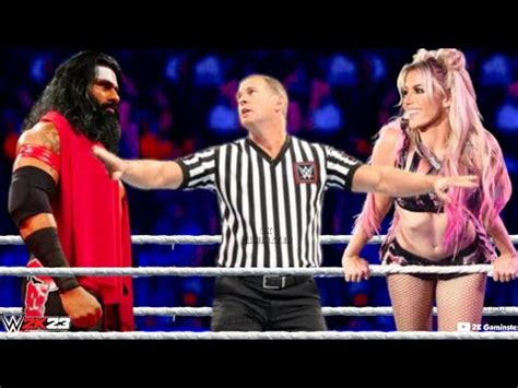 Intergender Match Veer Mahaan Vs Alexa Bliss WWE 2K23 YouTube