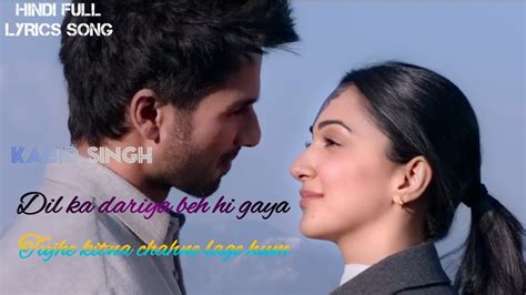 Tujhe Kitna Chahne Lage Full Song Kabir Singh Mithoon Feat Arijit Singh Shahid K Kiara