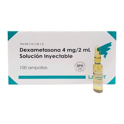 Dexametasona 4mg 2ml Solución Inyectable BOTIFARMA