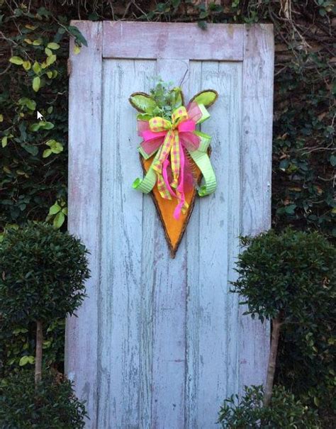 Easter Wreath Carrot Wreath Spring Wreath Easter Carrot Etsy Easter