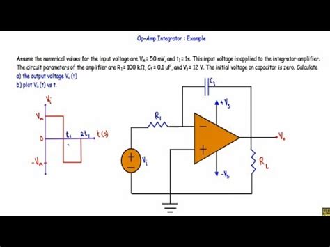 Integrator Circuit Op Amp Equation - Tessshebaylo