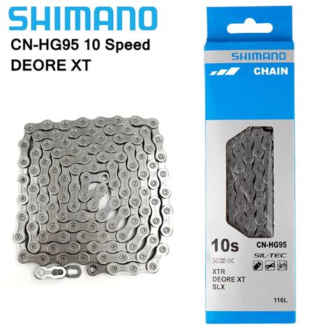 Shimano Deore XT CN HG95 HG X 10 Speed Chain Dyna Sys MTB Bike Chains