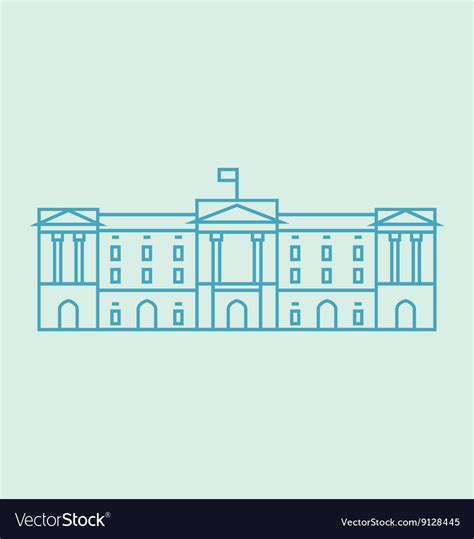 Buckingham Palace Royalty Free Vector Image Vectorstock