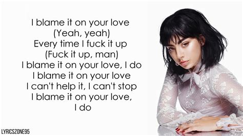 Charli Xcx Blame It On Your Love Feat Lizzolyrics Youtube