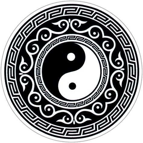 Tribal Yin Yang Small Bumper Sticker Decal Or Magnet Peace Resource Project