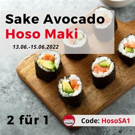 Sake Avocado Hoso Maki Gratis Bei Sushifreunde Magdeburg Spart De