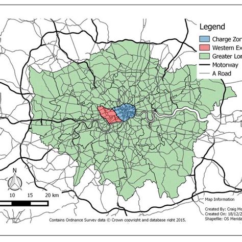 London Congestion Area Map