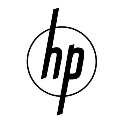 Stylish Black Hp Logo Png Image