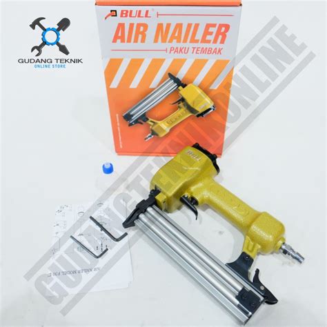 Jual Air Nailer Paku Tembak Angin Tipe Lurus F30 Bull Mesin Staples