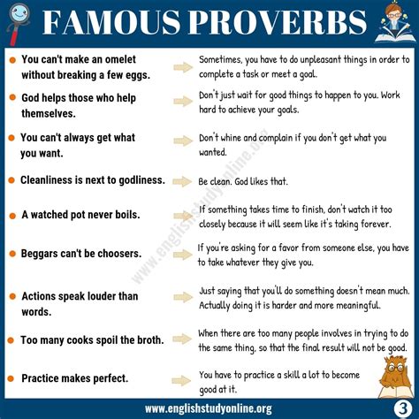 45+ Famous Proverbs with Meaning for ESL Learners - English Study Online