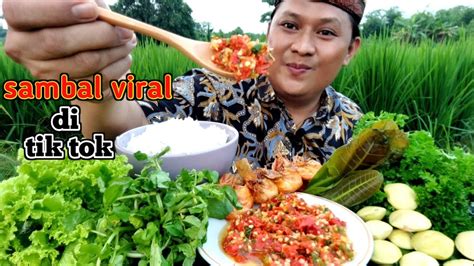 SAMBAL CINA VIRAL Di Tik Tok MUKBANG LALAP JENGKOL MUDA MENTAH