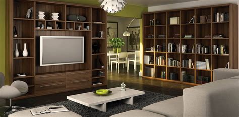 Fitted home library in walnut | Strachan