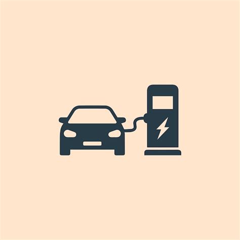 Premium Vector Electric Car Icon Vector Image