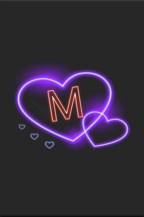 M Letter Heart Wallpaper Android IPhone Aesthetic Letters A