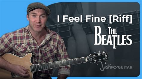 I Feel Fine Riff Guitar Lesson The Beatles Youtube