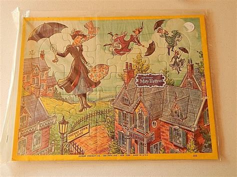 Mary Poppins Vintage Jaymar Tray Puzzle Walt Disney Usa Disney