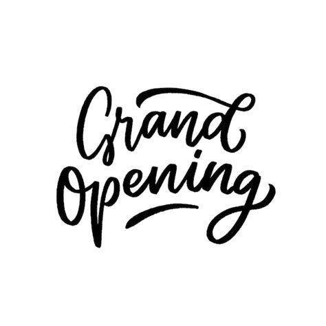 Premium Vector | Grand opening logo