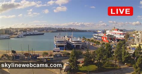 LIVE Camera Λιμάνι Πειραιά Port of Piraeus SkylineWebcams