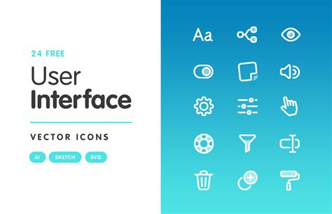 Free User Interface Vector Icons — Medialoot