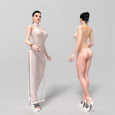 3D Naked Girl Realistic Woman Character Nude Girls Model TurboSquid 2377408