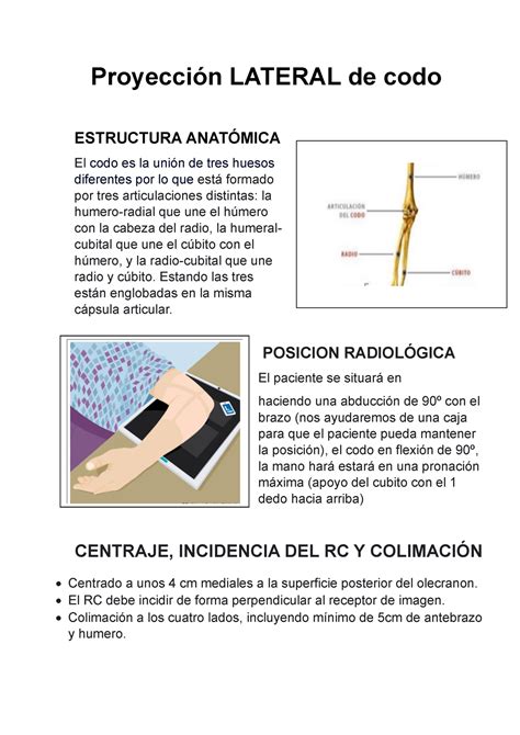 Proyección Lateral de codo Proyección LATERAL de codo ESTRUCTURA