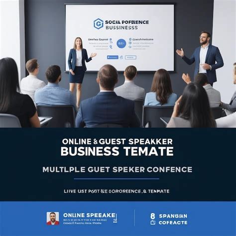 Online Multiple Guest Speaker Business Live Conference Social Media