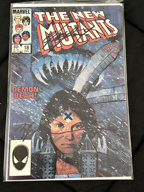 New Mutants 18 Signed 2X Chris Claremont Bill Sienkiewicz Sig 1st