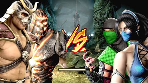 Mortal Kombat Komplete Edition Shao Kahn And Dark Kahn Costume Mod Tag Ladder Gameplay