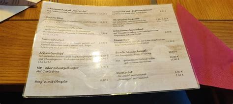 Speisekarte Von Zum Kirchenwirt Restaurant Pittenhart Am Kirchpl