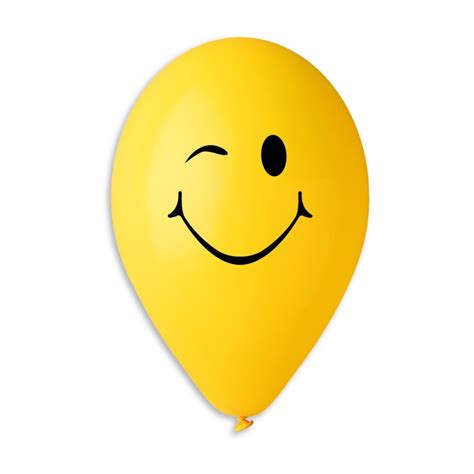 Smiley Balloons 12" Dia x 10 pieces - Oneplanners