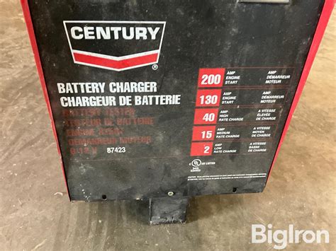 Century 87423 200 Amp Battery Charger Bigiron Auctions