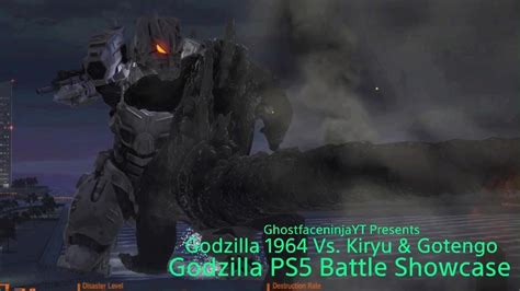 Godzilla Ps5 Battle Showcase Godzilla 1964 Vs Kiryu And Gotengo Youtube