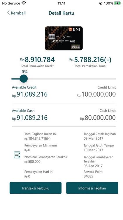 BNI Credit Card Mobile By PT BANK NEGARA INDONESIA PERSERO TBK