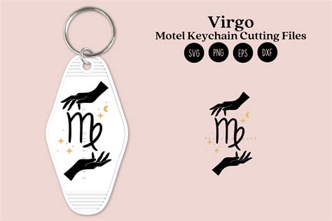 Virgo Zodiac Signs Motel Keychain Svg Graphic By Planstocraft