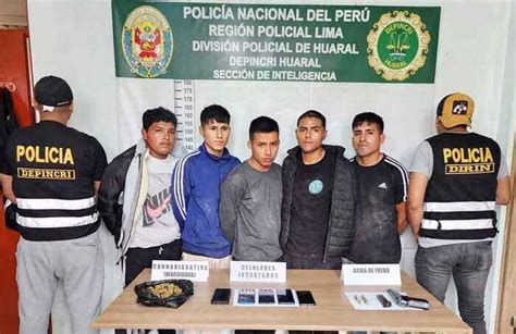 Policía de Huaral captura a presunta Banda Criminal Los Pisadores del