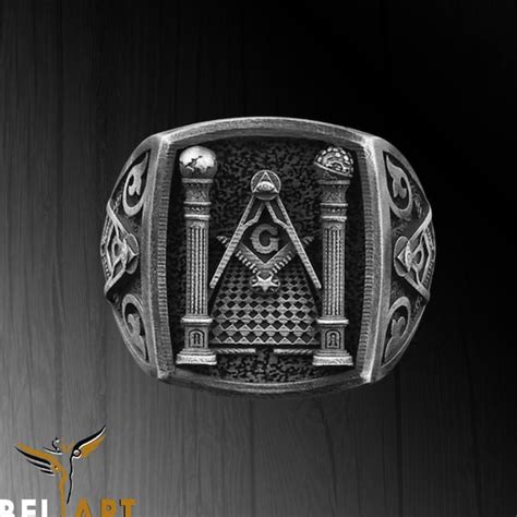 Freemason Master Mason Ring - Etsy