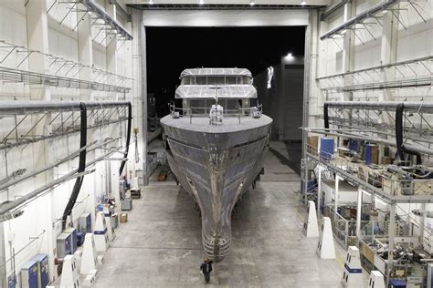 CRN Welcomes Hull Of 67m Project Maranello Yacht Style