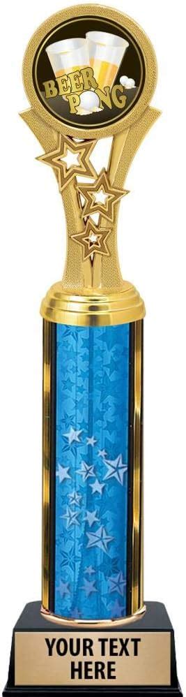 Beer Pong Trophies 11 Blue Stars Beer Pong Trophy Award